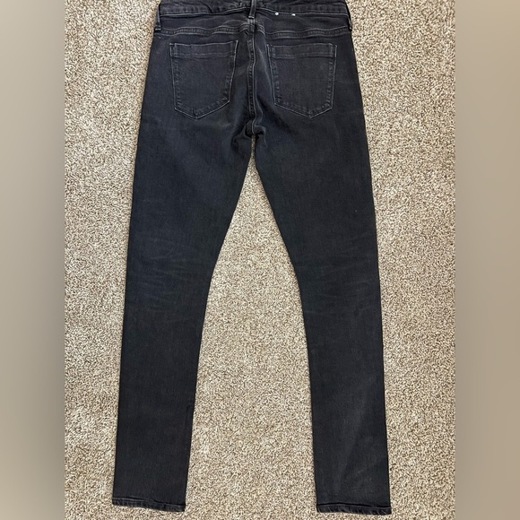 AGOLDE Chloe Low Rise Slim Jean Sz 25 Chelsea Washed Black - Picture 7 of 11